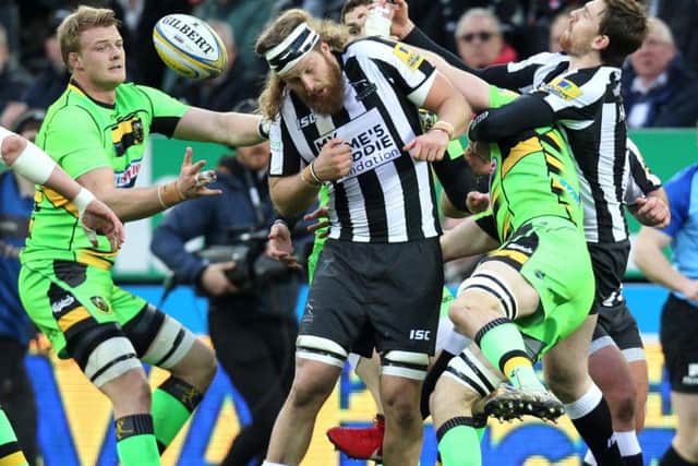 David Ribbans (left) wants Saints to finish their season on a high (picture: Sharon Lucey)