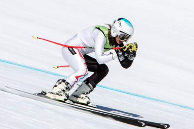 Hannington skier Jess Anderson in action in the Super G