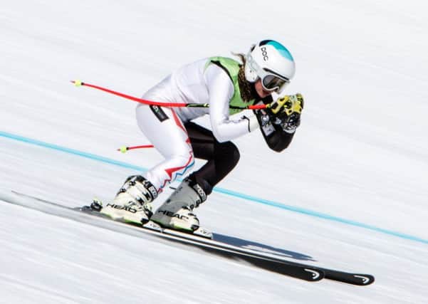 Hannington skier Jess Anderson in action in the Super G