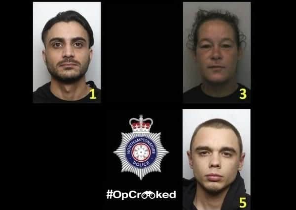 These three people are wanted in connection with crimes across Northamptonshire.