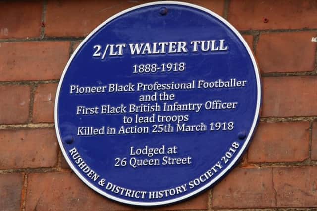 A blue plaque was unveiled at Walter's former home in Rushden this week.