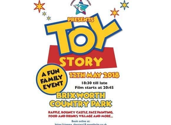 This year's film is Pixar's Toy Story.
