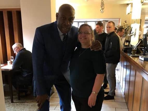 Frank Bruno at the Hopping Hare over the Easter weekend.
