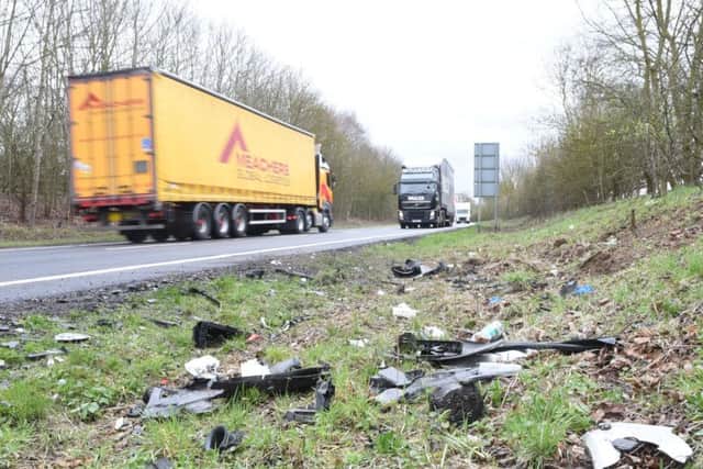Police name man who died in A605 crash near Oundle