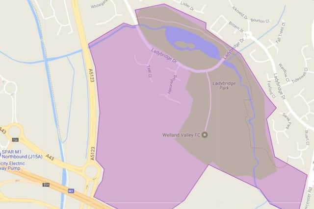 This 130-acre area of land has been proposed for developing houses.