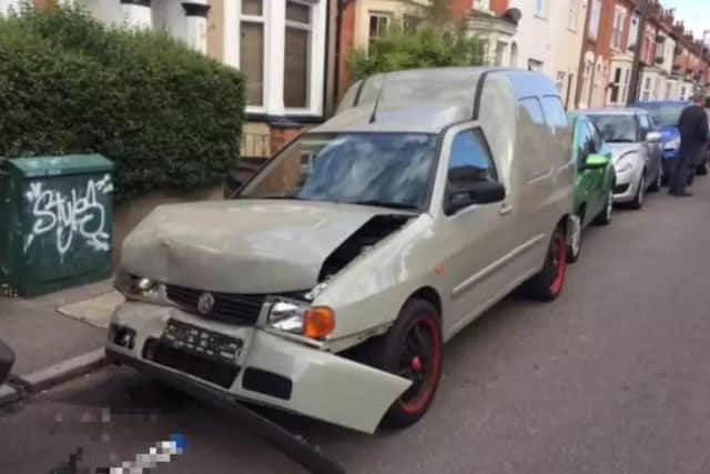 Eight vehicles were trashed in the drink-driving spree.