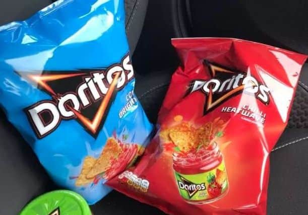 Doritos is offering to pay someone Â£18,000 to eat crisps for a living. Picture: Twitter