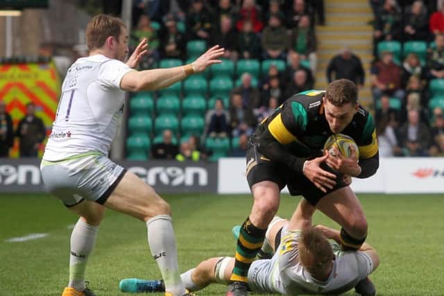 George North didn't get too many chances to put pressure on Saracens