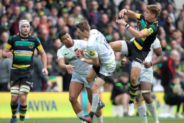 Saracens won the aerial battle