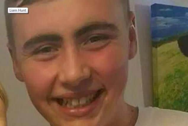 Liam Hunt, 17, was killed in February last year after he was stabbed in the neck.