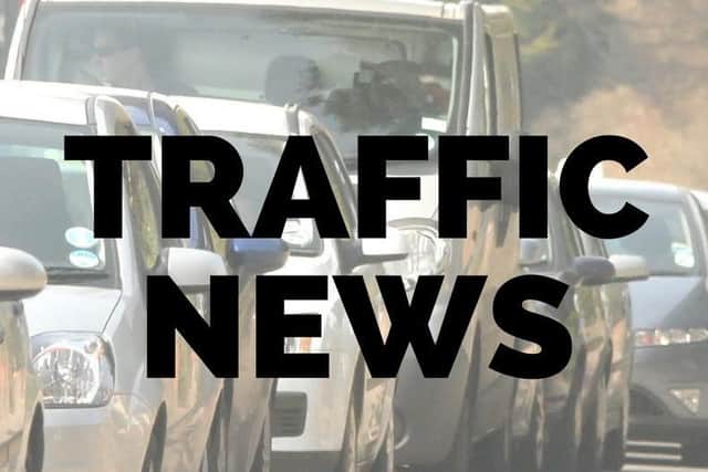 A large bin nearly caused a collision on the northbound carriageway of the A43.