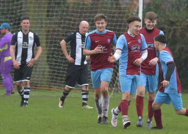 Action from the Sunday clash between Ise Valley and Hackleton (Pictures: Dave Ikin)