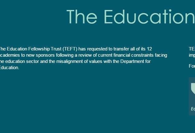 The trust's website has displayed the same message for over a year.