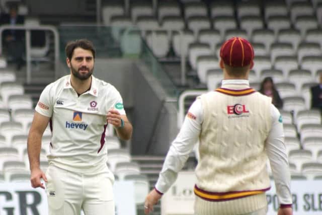 Brett Hutton took two early wickets on his Northants debut (picture: Peter Short)