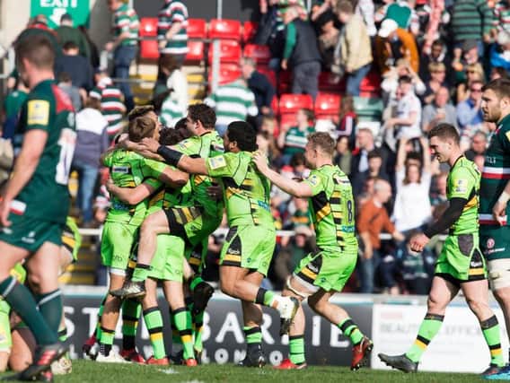 Saints secured a long-awaited win at Welford Road (picture: Kirsty Edmonds)
