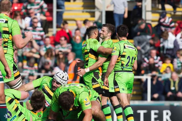 Stephen Myler is all smiles after kicking Saints to victory