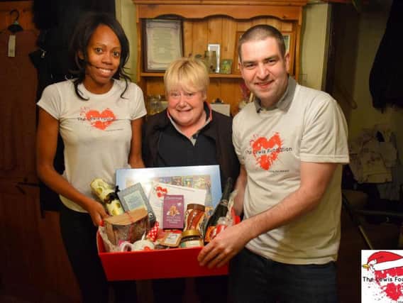 Lorraine (left) and Lee (right) have been awarded for the work they have done with The Lewis Foundation. The pair voluntarily give up their free time to gift cancer patients with goodies.