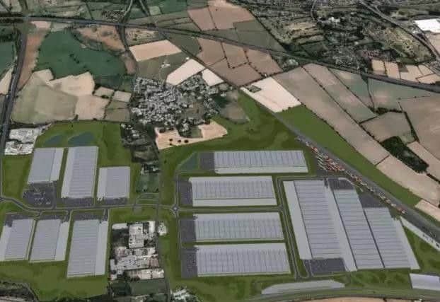 The rail depot would sit between Milton Malsor and Blisworth