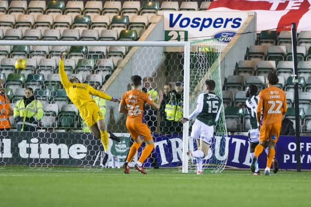 Defender Sonny Bradley scored twice in Plymouth's 2-0 victory over the Cobblers in November