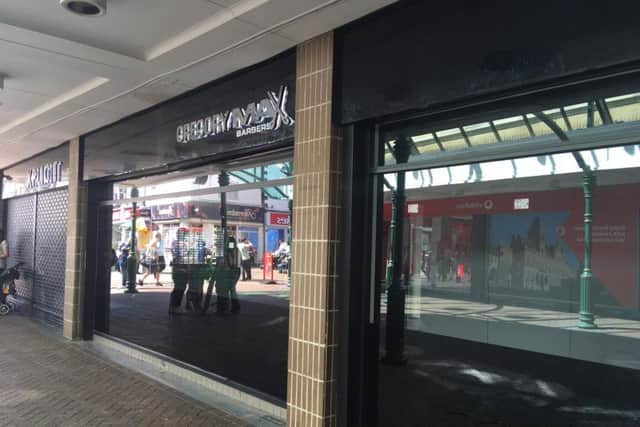 Gregory Max Barbers and Explicit Italia have closed down in Abington Street.