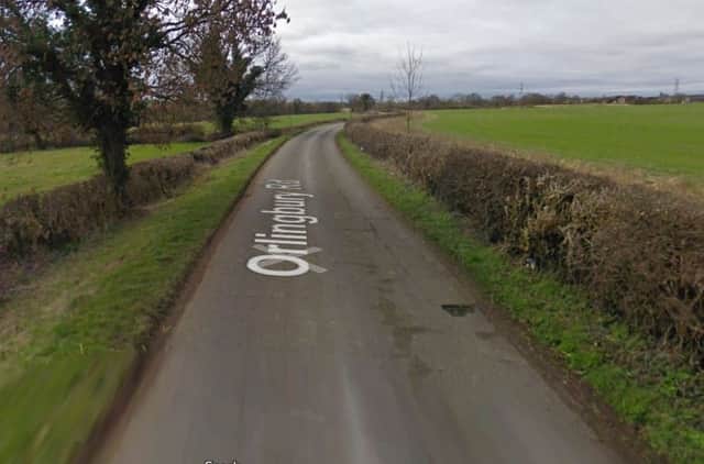 Orlingbury Road, near Pytchley, where a teen was killed last night. NNL-180419-145853005
