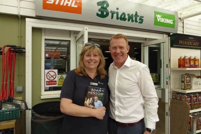Rebecca Briant with Countryfile presenter and Cotswolds farmer Adam Henson. Picture copyright Heather Jan Brunt