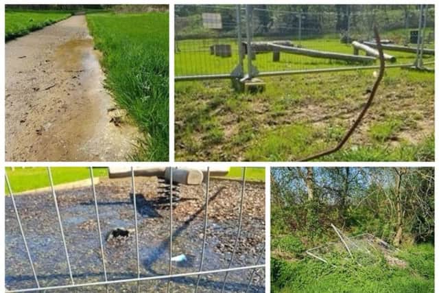 Flooding and stray construction materials have raised complaints amongst residents.