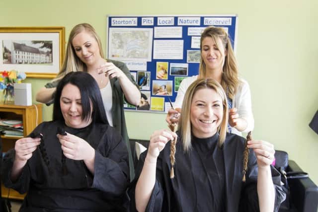 All of the hair cut was donated to the Little Princess Trust who make real hair wigs, free of charge, to children that have lost their own hair through cancer treatment.