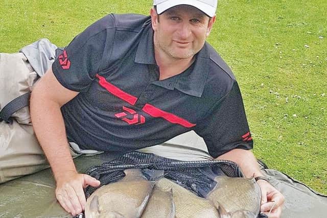 Some of the Meadowlands slabs which put Steve Ringer second in the Feedermasters
