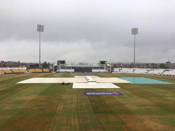 No play was possible on the first day at Northants