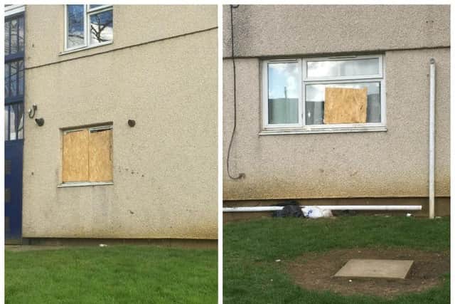The council home had its windows smashed during the eight-week period of antisocial behaviour