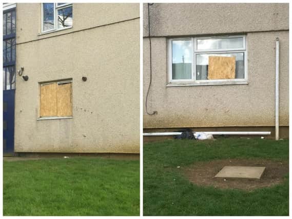 The council home had its windows smashed during the eight-week period of antisocial behaviour
