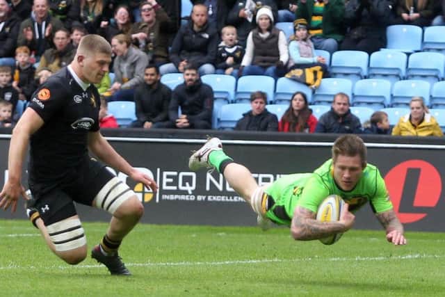 Teimana Harrison scored Saints' first try (pictures: Sharon Lucey)