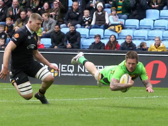 Teimana Harrison scored Saints' first try (pictures: Sharon Lucey)