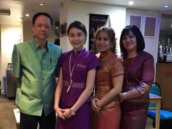 Royal Thai staff pictured in the Northampton restaurant.