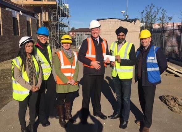 Pictured left to right: Pindy Kaur Chahal, chief inspector Lara Alexander-Lloyd, community engagement officer Rachel Packman, chief constable Simon Edens, Amarjit Singh Atwal, community engagement officer Christian Buckenham.
