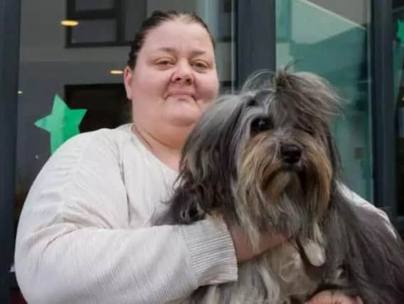 Linda is fearing for the worst after Midland Heart have told her 'A Notice To Quit' will be issued on June 29, with an enforcement date of July 30. (Here she is pictured with her Lwchen, Ashley after winning Crufts in March).