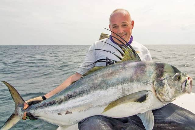A trip to warmer places brought Jason Heenan this monster rooster