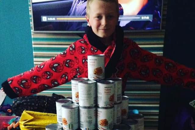 People can still donate to Thomas' goodwill mission, says mum Amy.