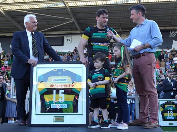Ben Foden enjoyed a fitting farewell at Franklin's Gardens (picture: Sharon Lucey)