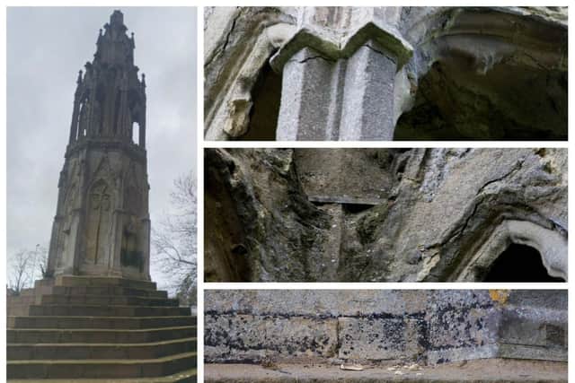 More cracks have appeared on the stone structure following a harch winter.