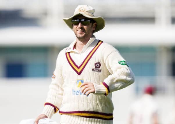Steven Crook had a good day with bat and ball for Northants