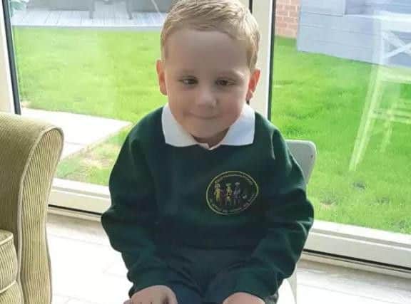 Harry is fundraising for a life-changing operation, which will help him use his legs unaided by his mum and dad.
