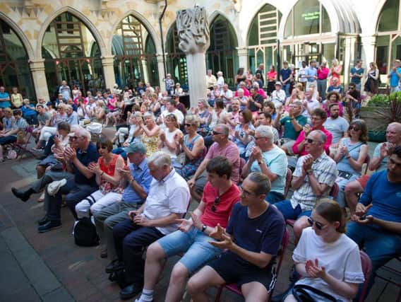 Some of the audience for last year's festival