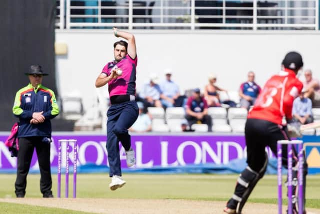 Brett Hutton was in action for Northants