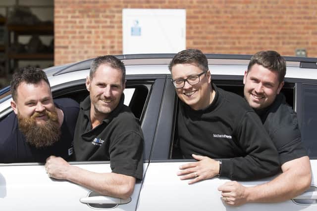 L-R: Tom Clarke, Russell Dack, Luke Emery and Martin Pepin.