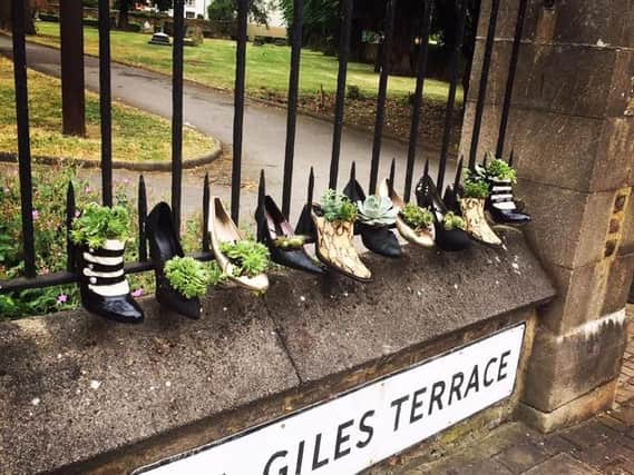The St Giles Terrace in Bloom group will be launching their shoe plant trail along the streets of Northampton on Saturday,June 2.