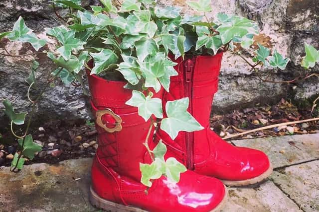 Some 250 shoes and boots are set to fill the town this June - potted with plants.