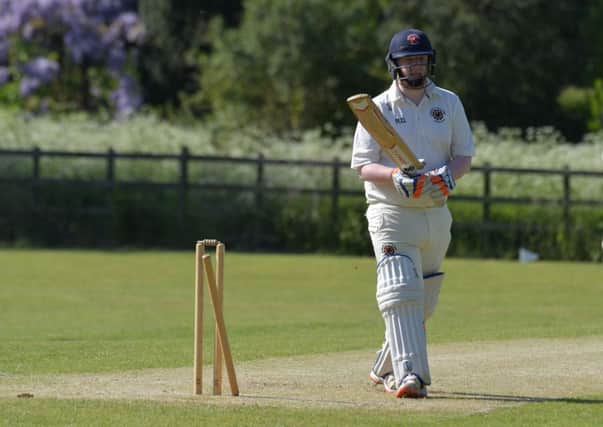 NOT MUCH DOUBT ABOUT THAT - action from Bugbrooke against S&L Corby IIs (Pictures: Dave Ikin)