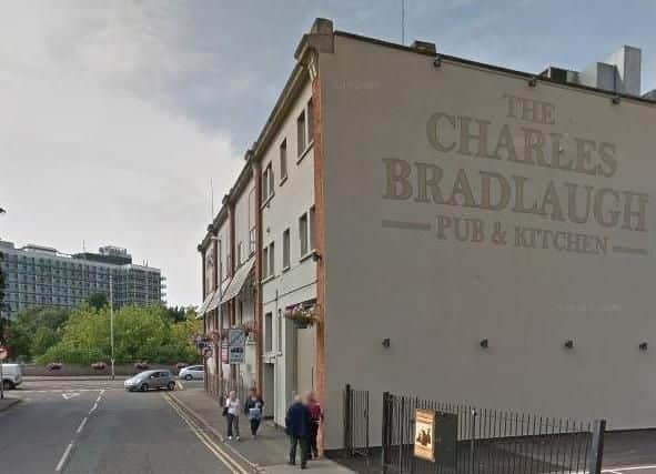 A woman was allegedly raped after she climbed into what she mistakenly thought was a taxi outside the Charles Bradlaugh pub.